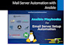 provide ansible playbooks for automated email server setup